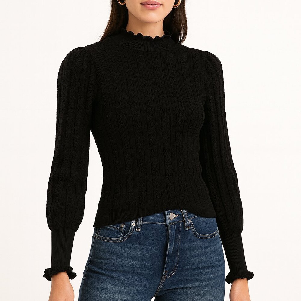 NA-KD‎ Stretch Knit Long Sleeve Small